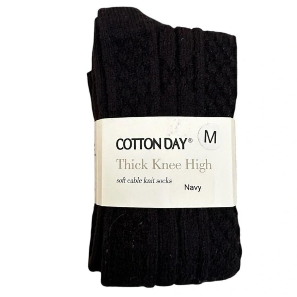 Navy Knee High Socks